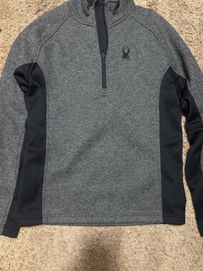 Spyder Performance Quarter-Zip Pullover ✨ Gray and Black